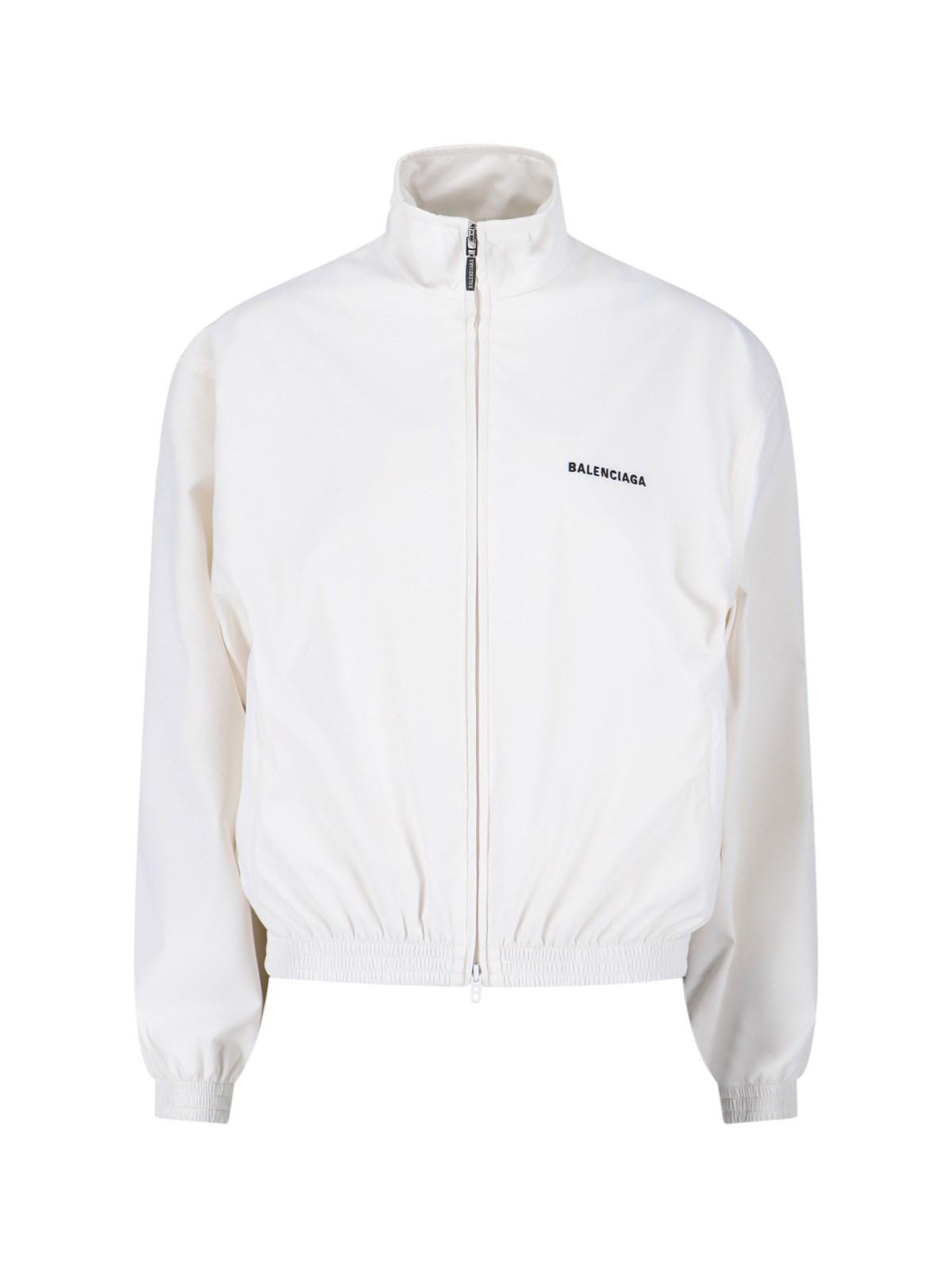 balenciaga logo zip jacket