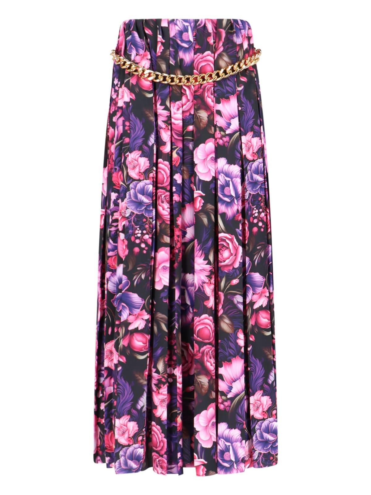 balenciaga maxi pleated skirt