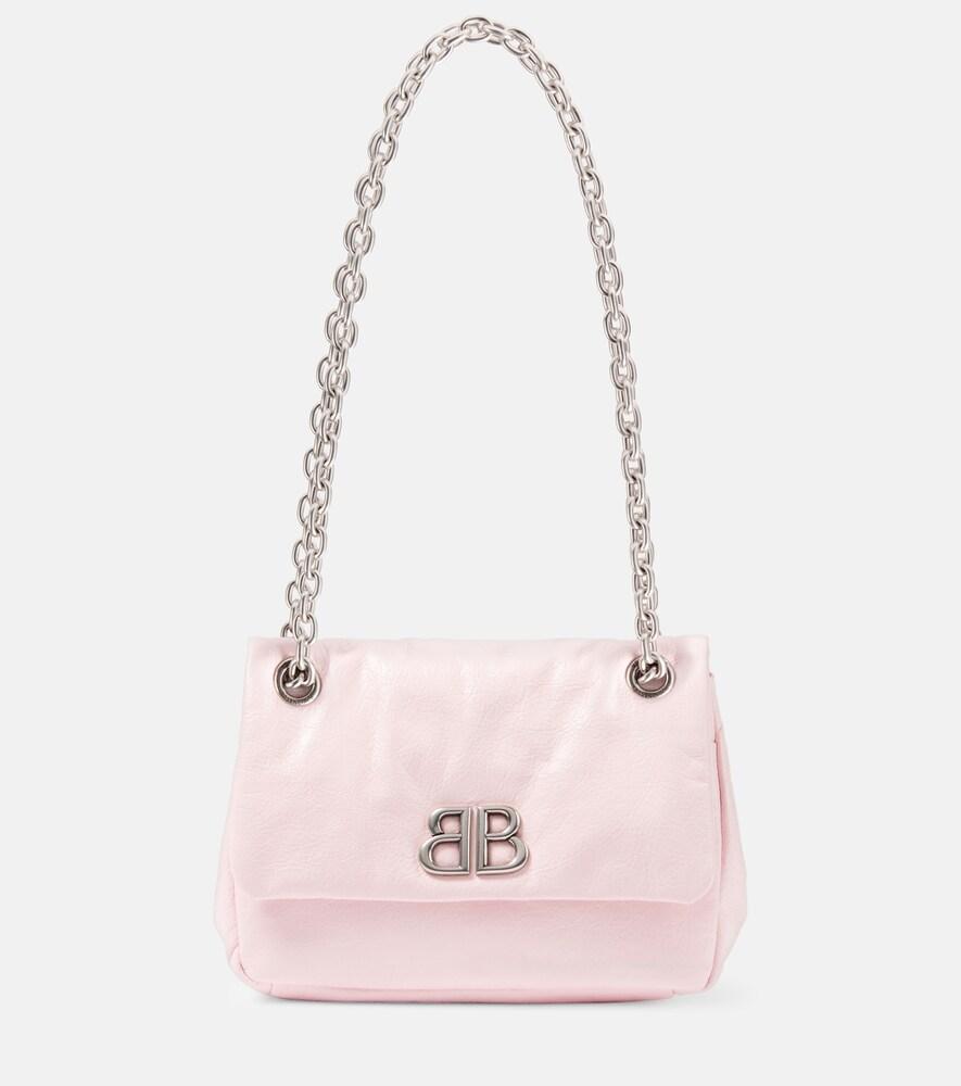 balenciaga monaco mini leather shoulder bag