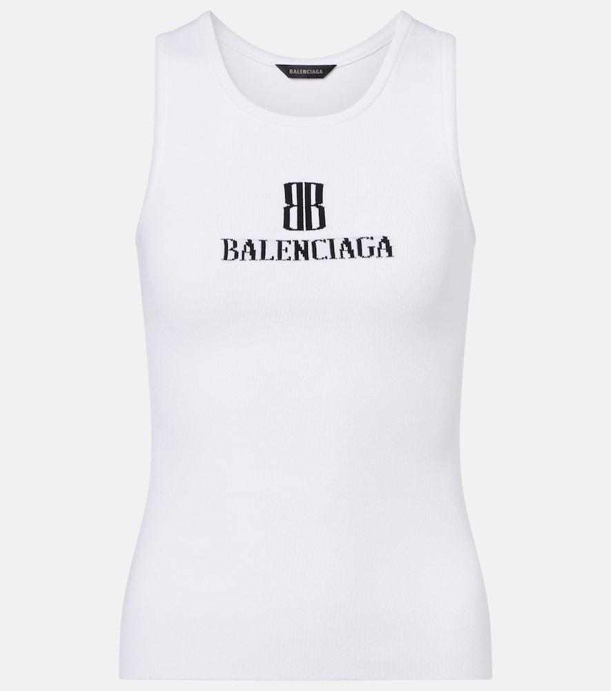 balenciaga nano bb knitted tank top