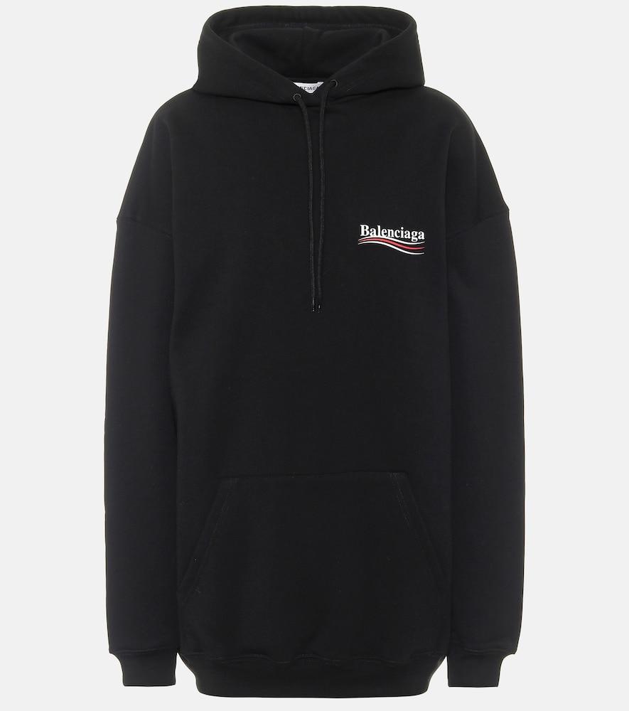 balenciaga oversized cotton hoodie