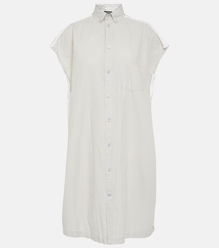 balenciaga oversized cotton shirt dress