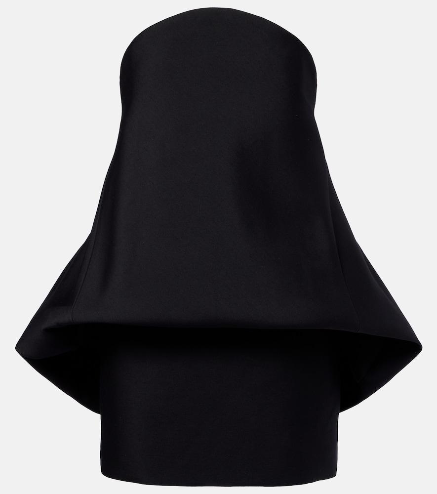 balenciaga peplum bustier dress