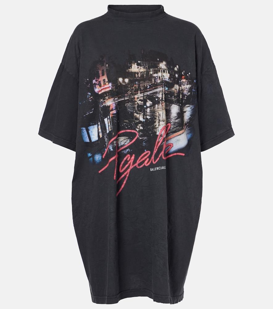 balenciaga pigalle oversized printed t