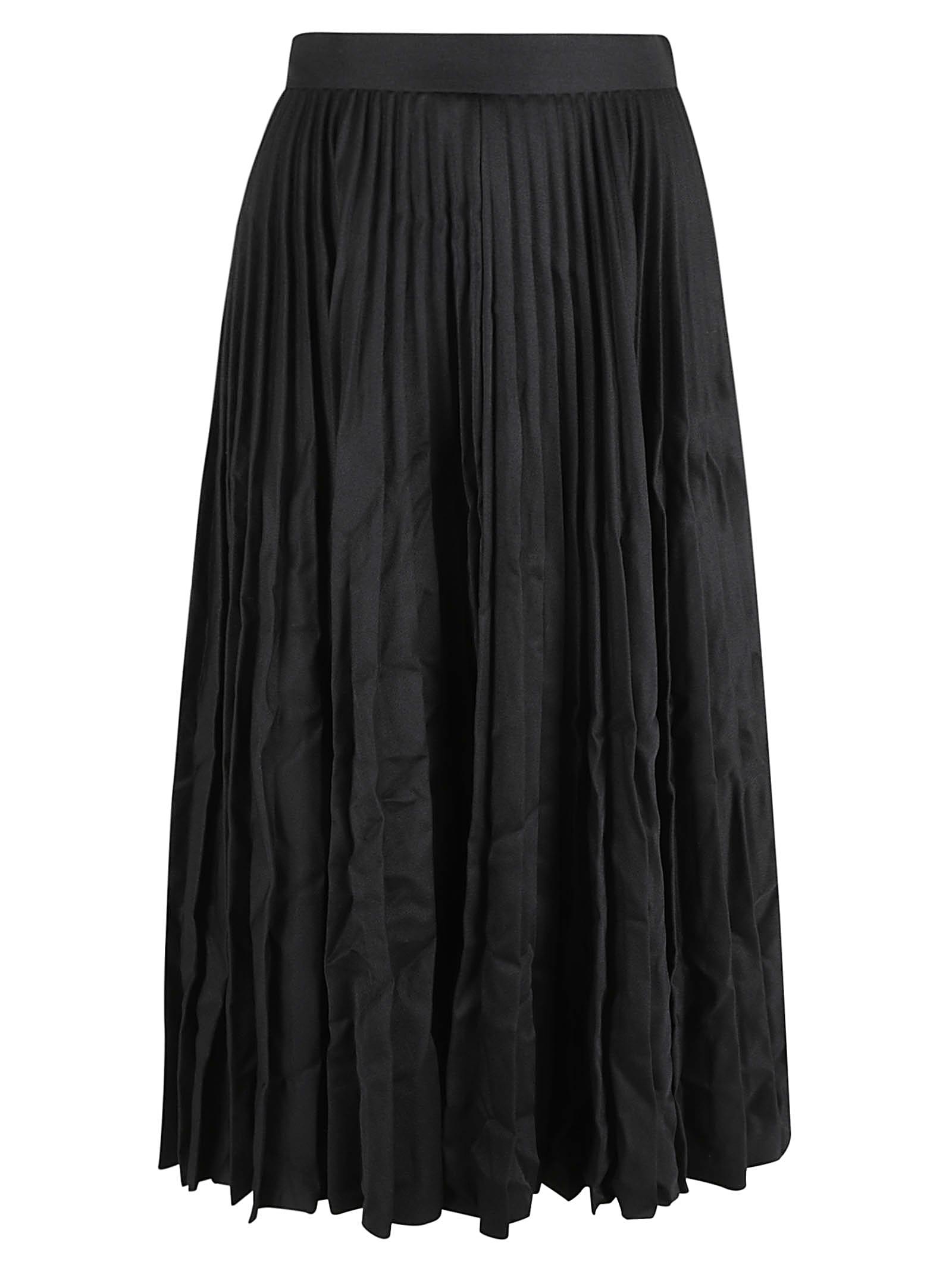 balenciaga pleated long skirt