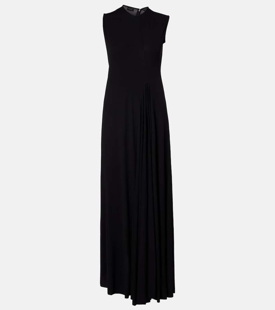 balenciaga pleated maxi dress