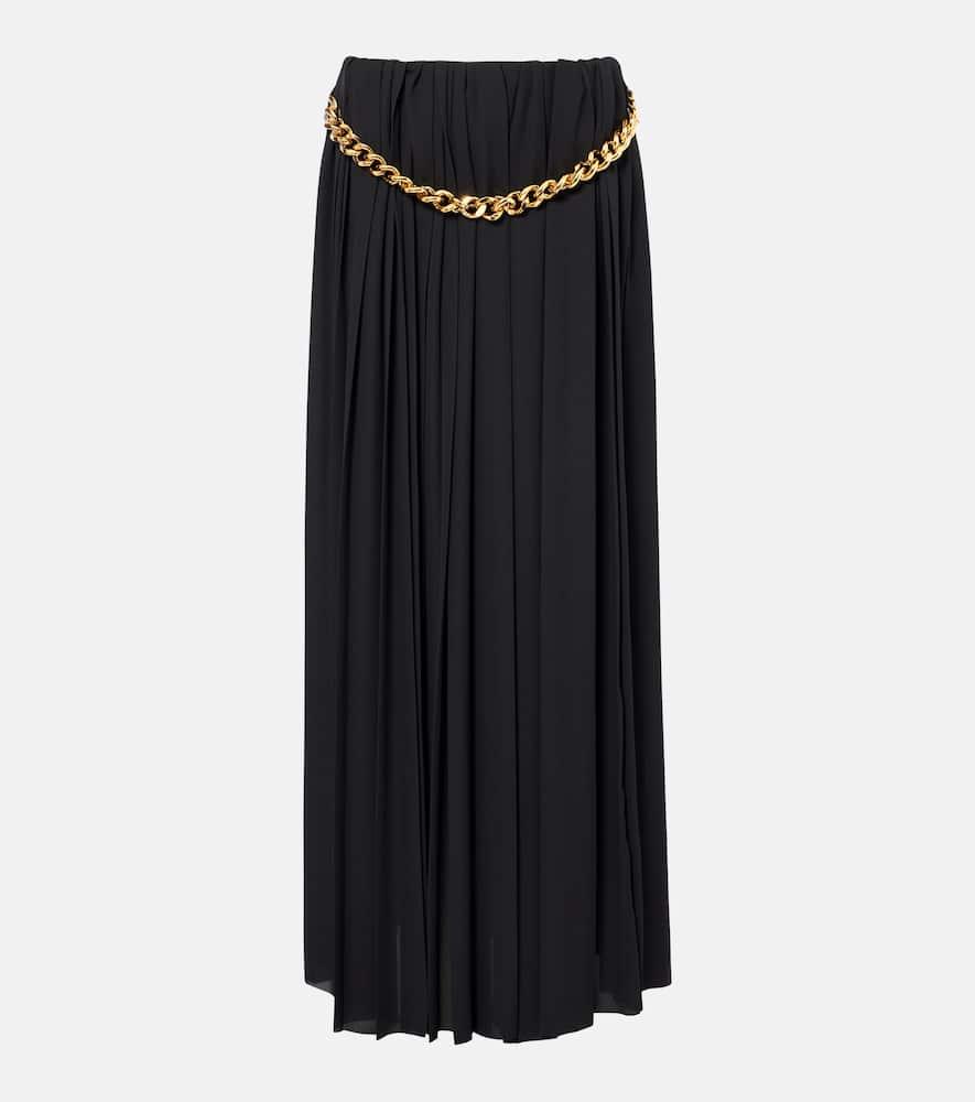 balenciaga pleated maxi skirt
