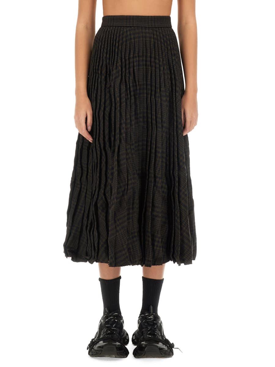 balenciaga pleated skirt.