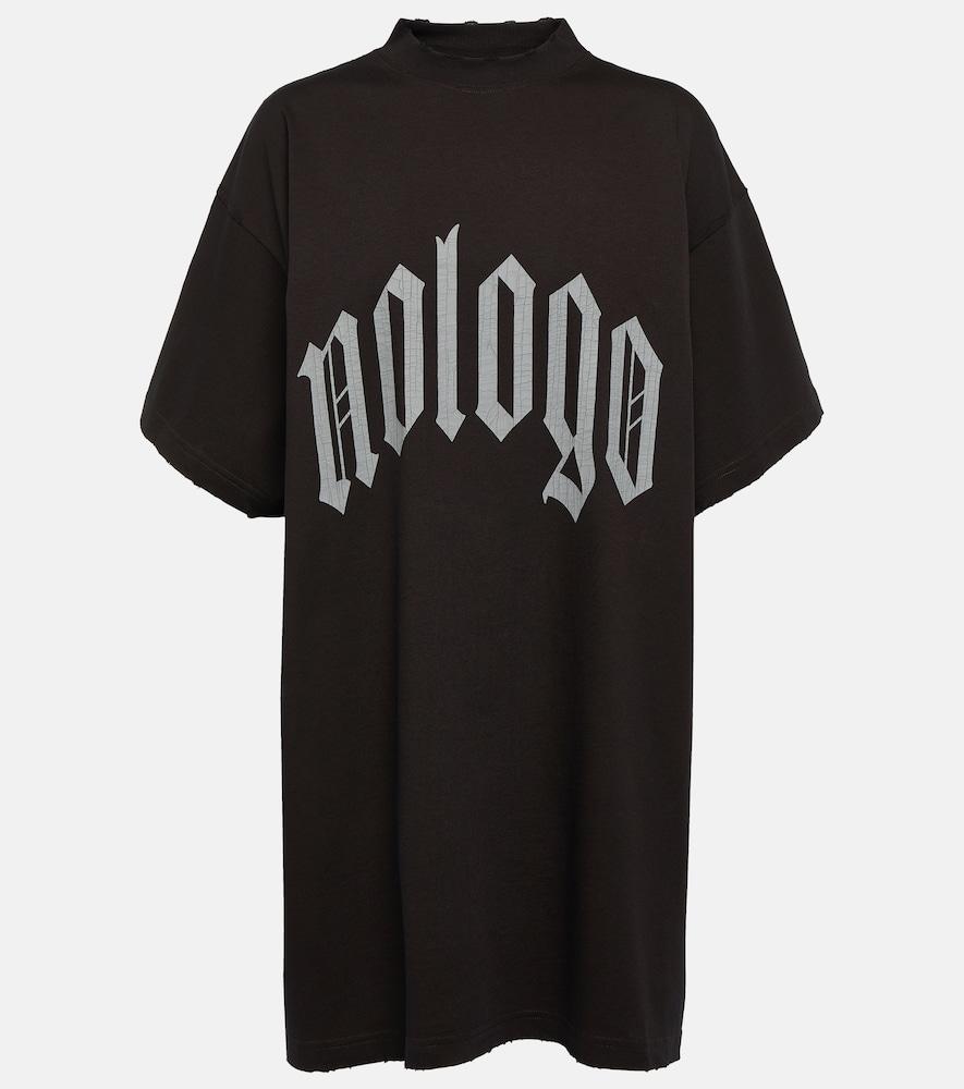 balenciaga printed cotton jersey t