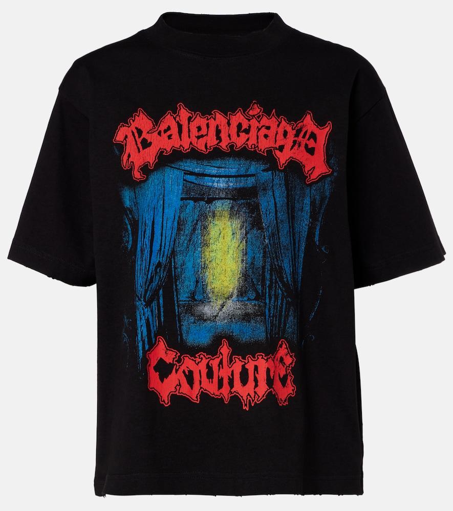 balenciaga printed cotton t