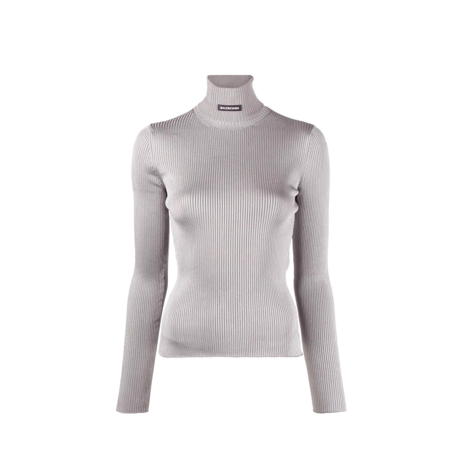 balenciaga ribbed turtleneck sweater