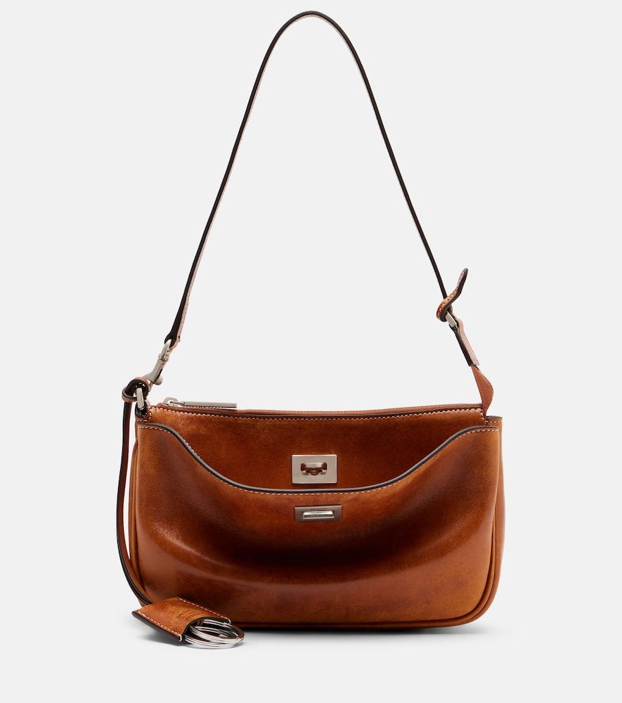 balenciaga rodeo leather shoulder bag