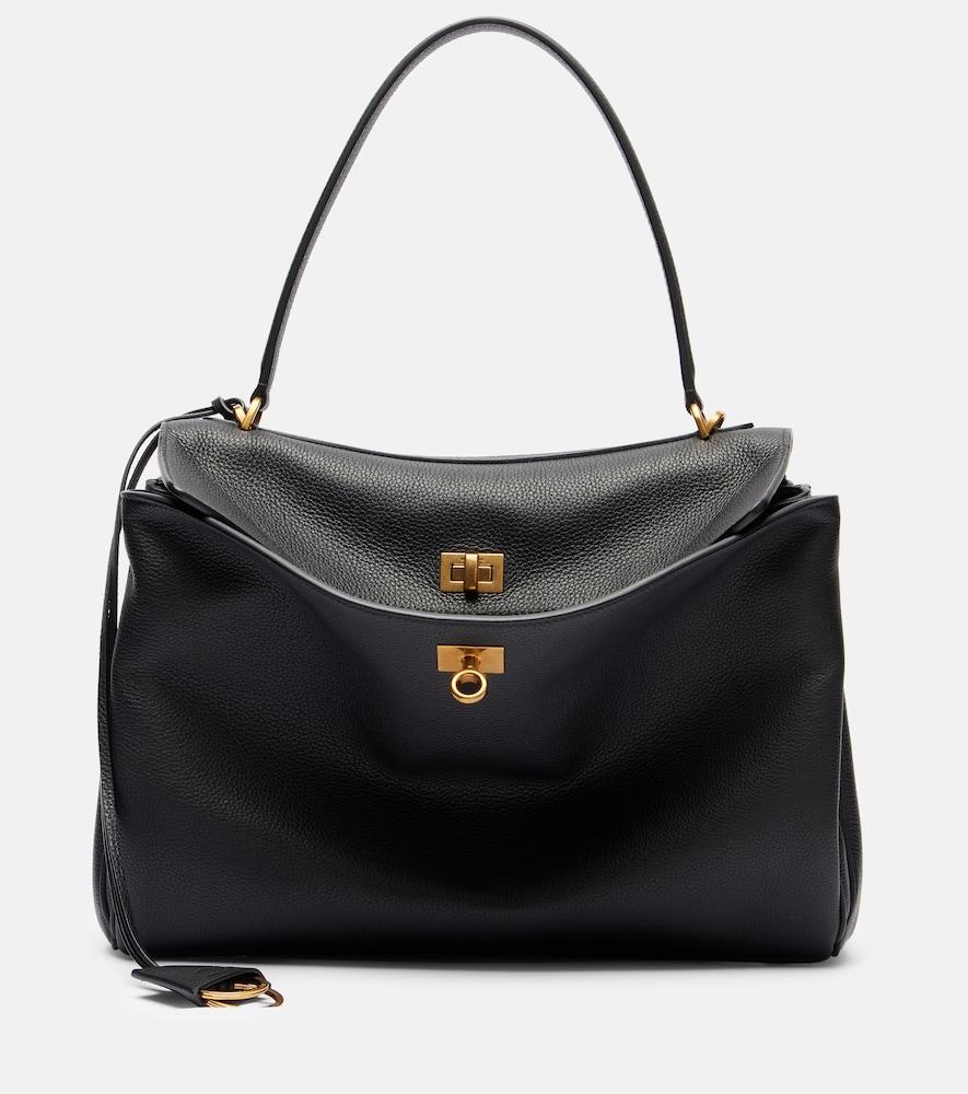 balenciaga rodeo medium leather tote bag
