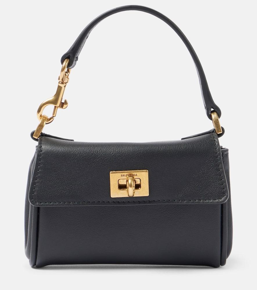 balenciaga rodeo nano leather tote bag