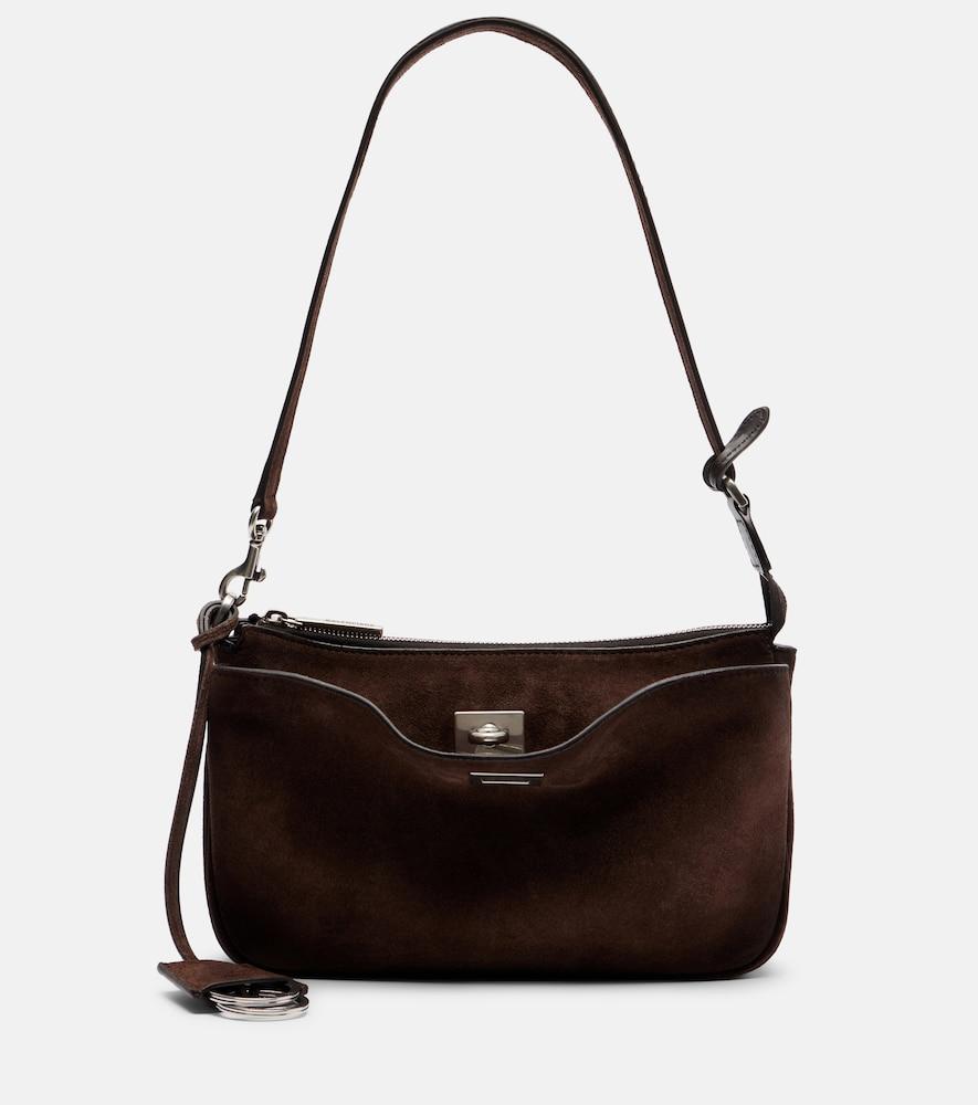 balenciaga rodeo suede shoulder bag