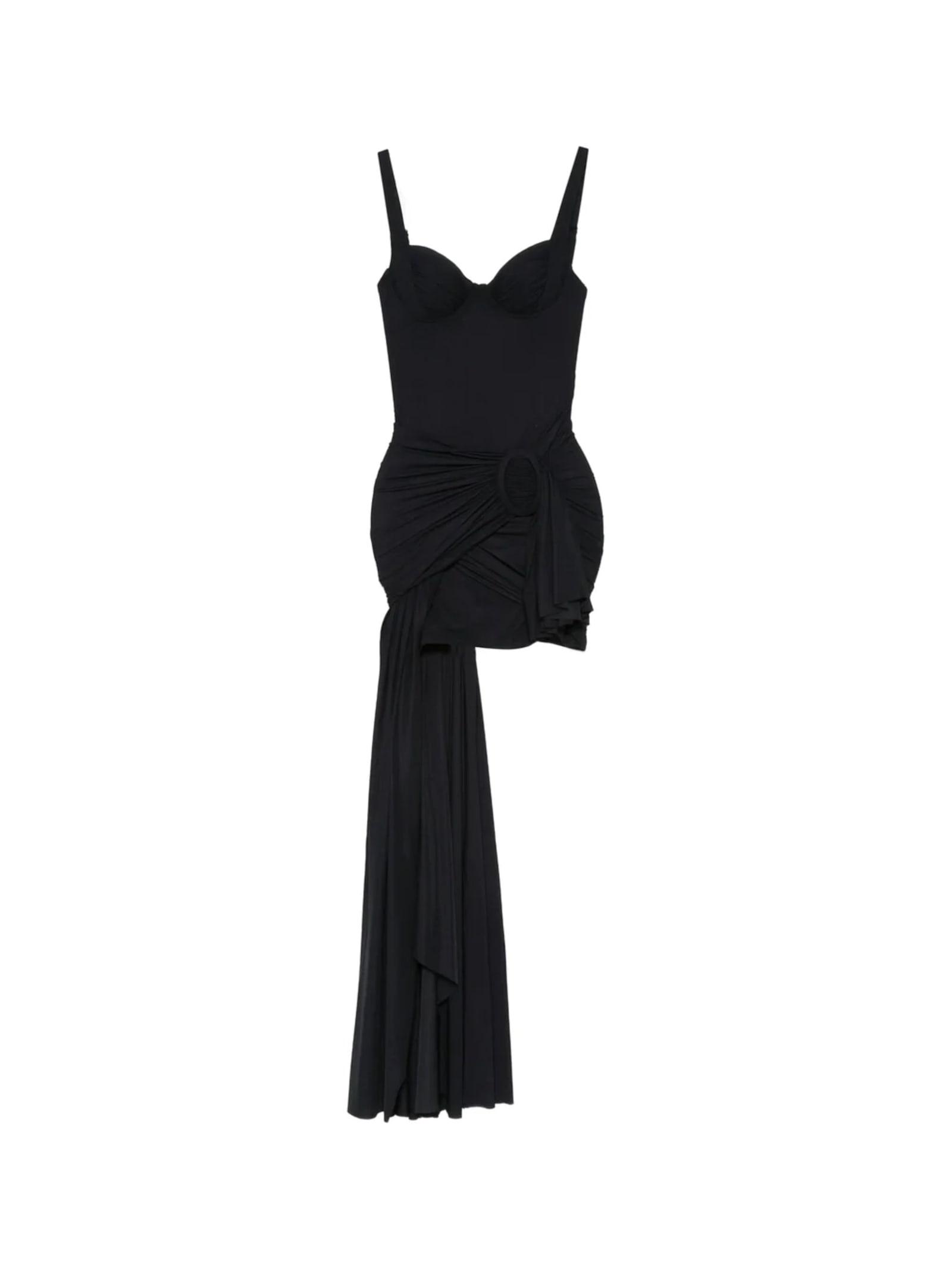 balenciaga ruched midi dress
