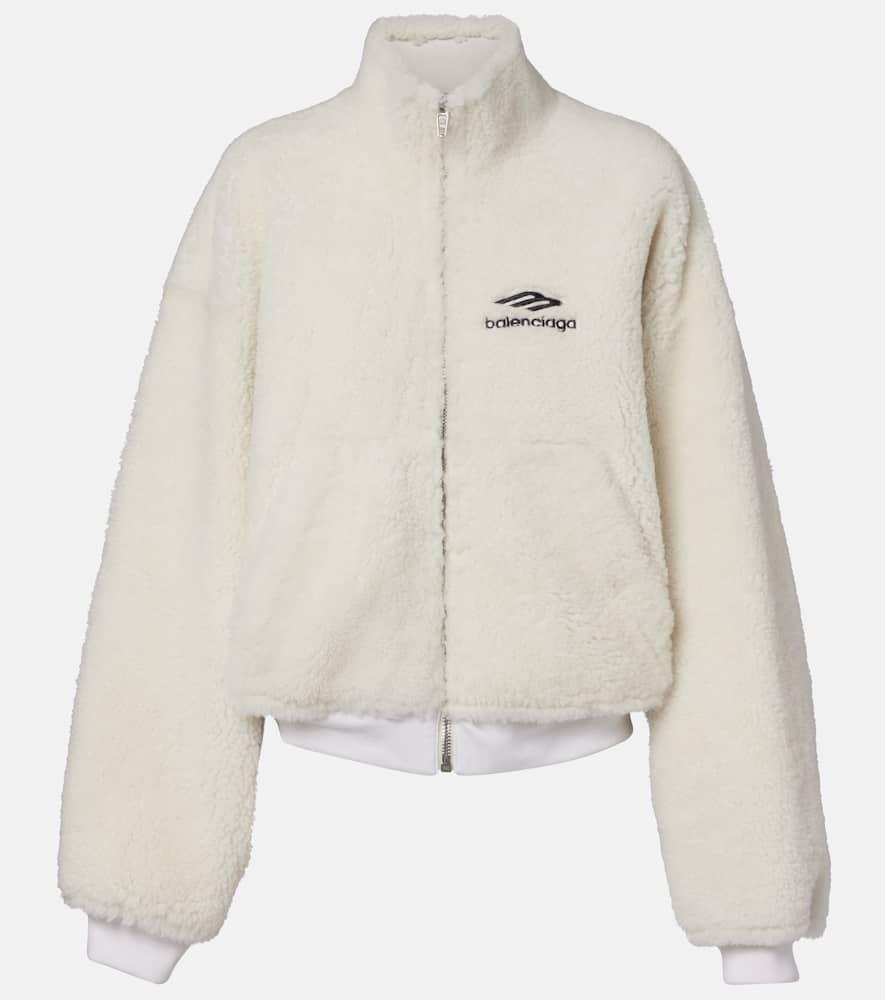 balenciaga shearling jacket