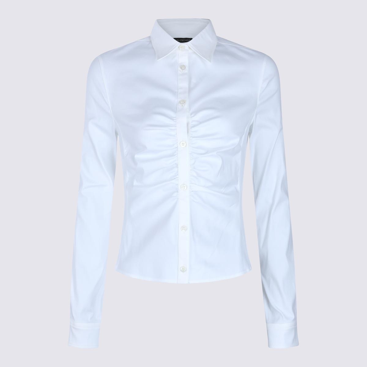 balenciaga shirts white _co pa ea - women