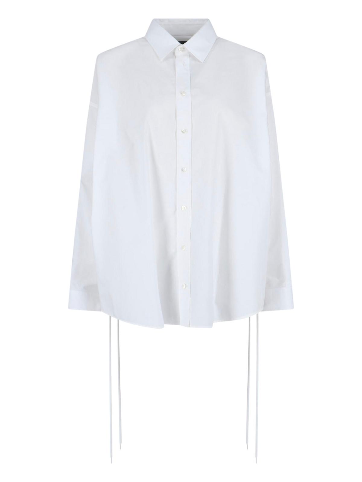 balenciaga shirts white cotton - women