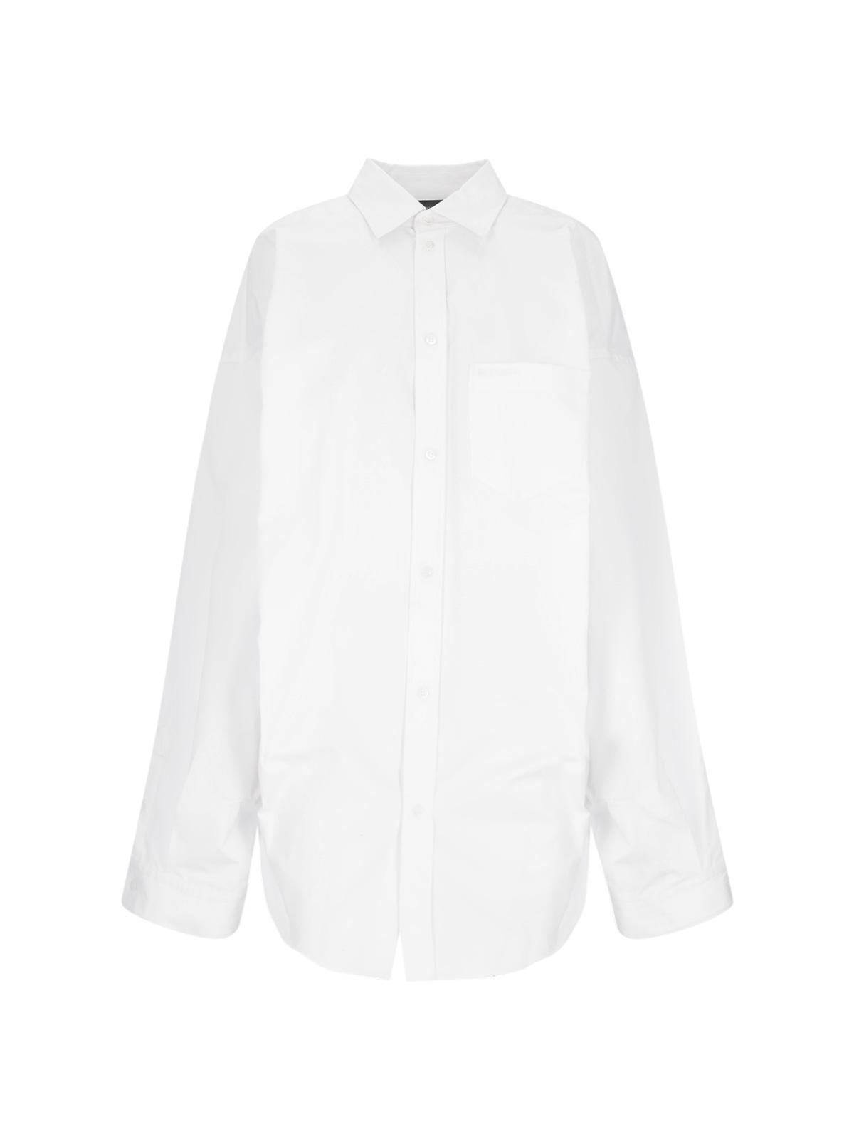 balenciaga shirts white outer fabric: cotton - women