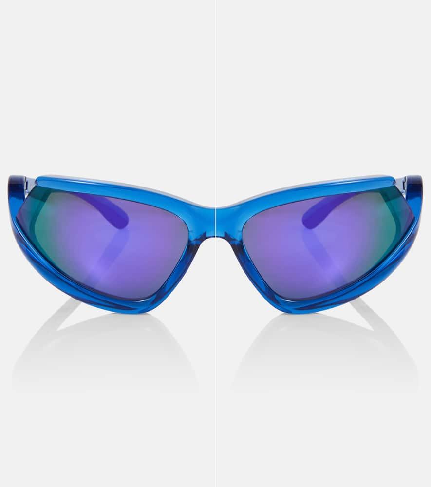 balenciaga side xpander oval sunglasses