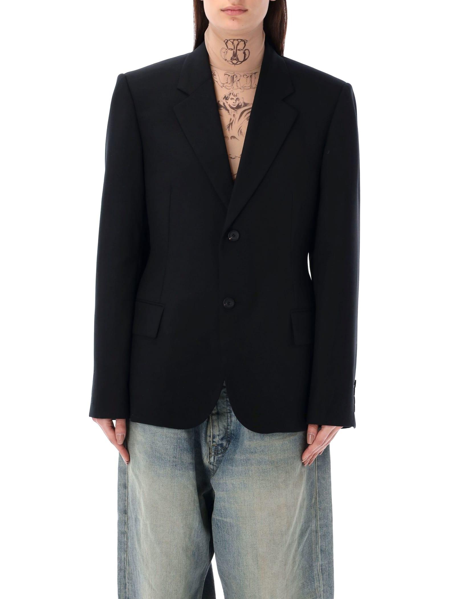 balenciaga single-breasted blazer