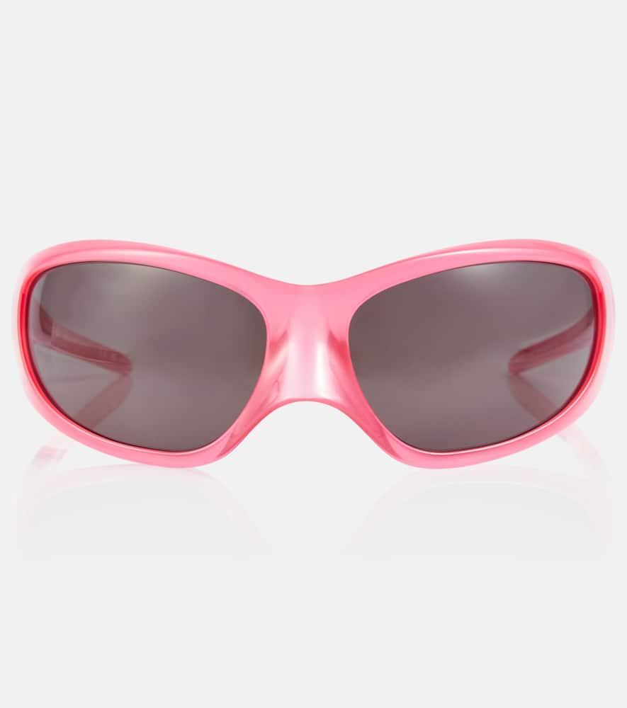 balenciaga skin oval sunglasses