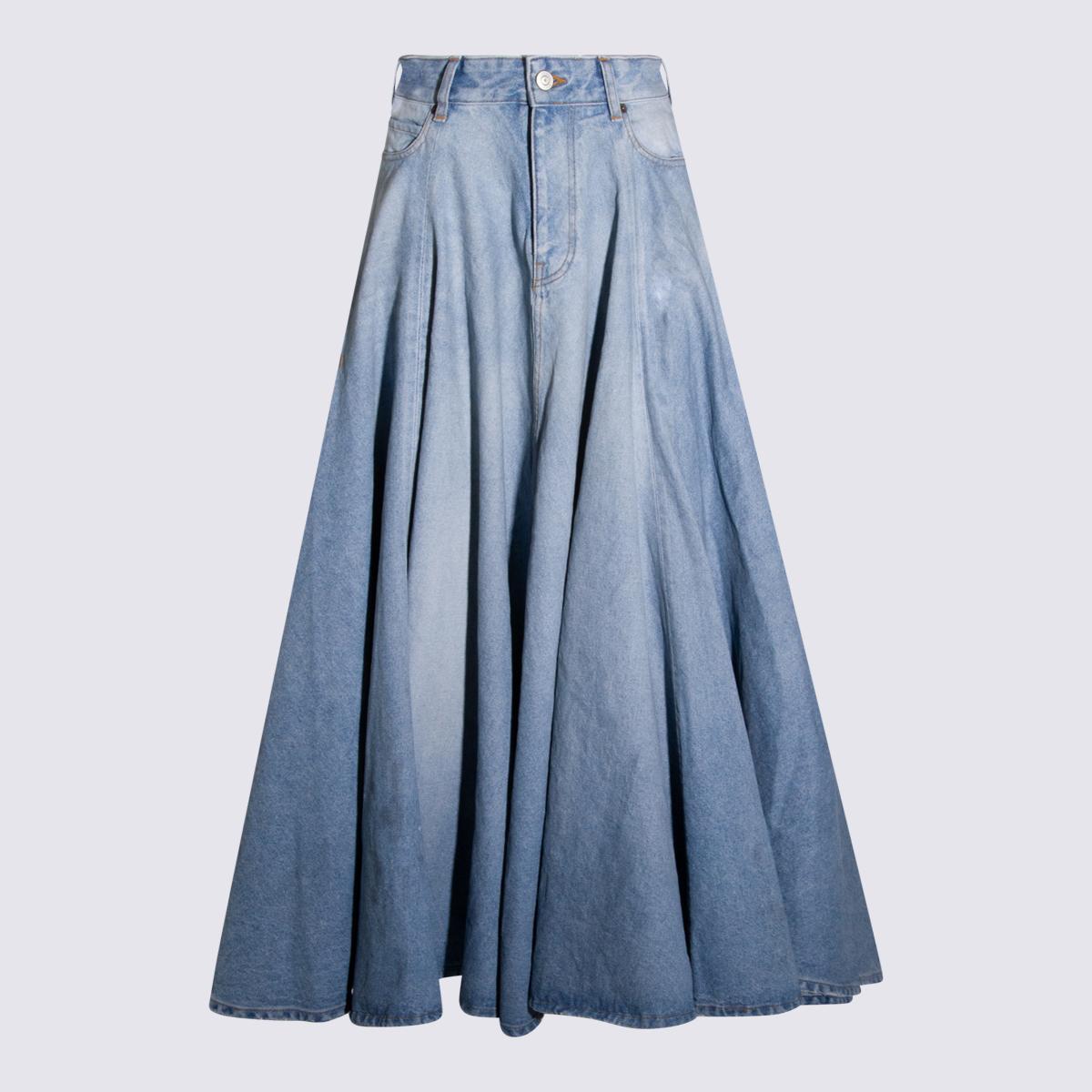 balenciaga skirts dirty light blue _co - women