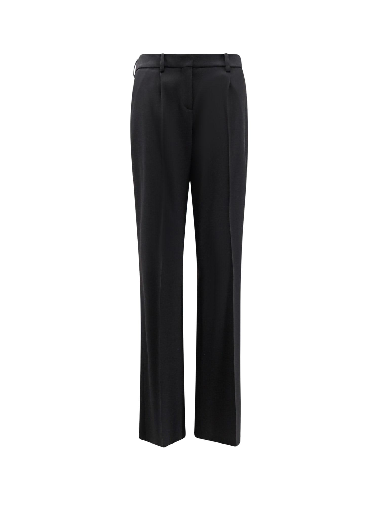 balenciaga slim tailored wool trousers