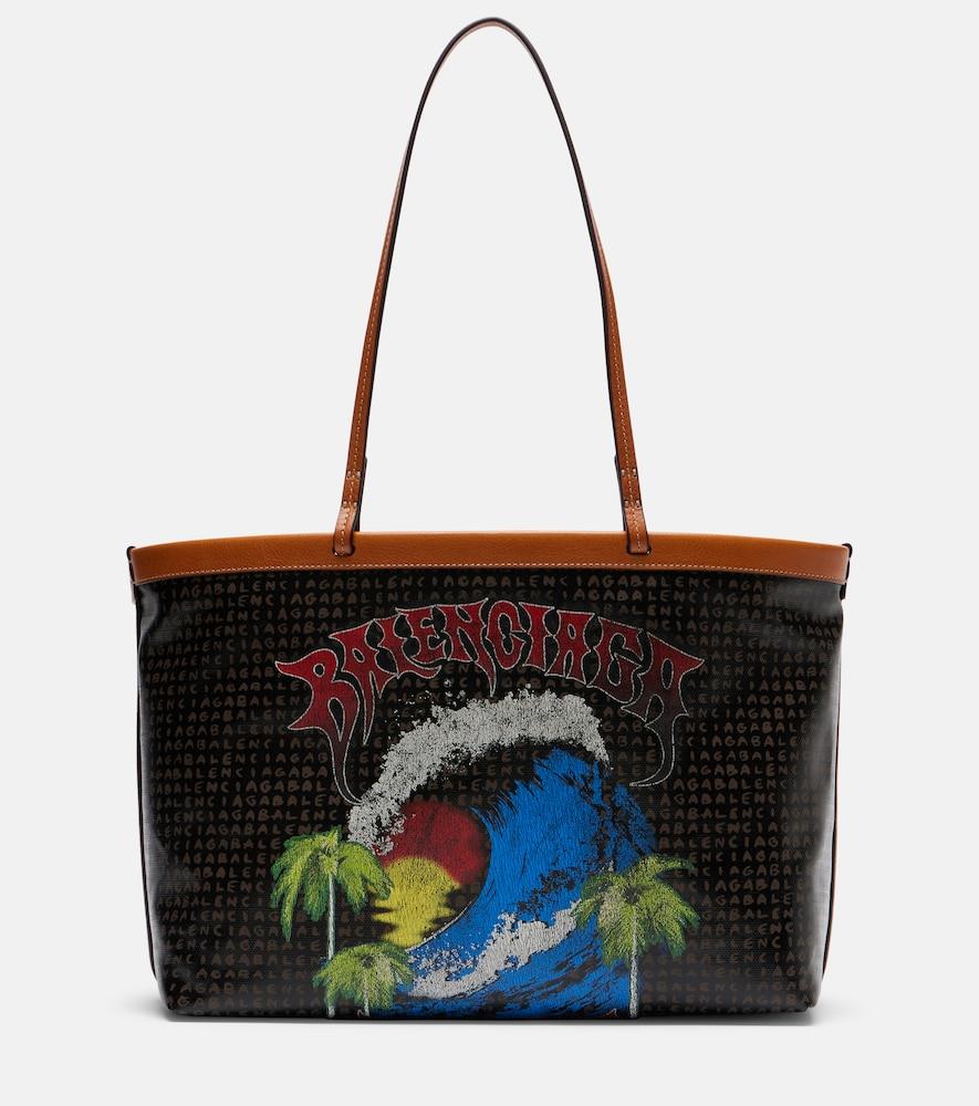 balenciaga snob medium canvas tote bag