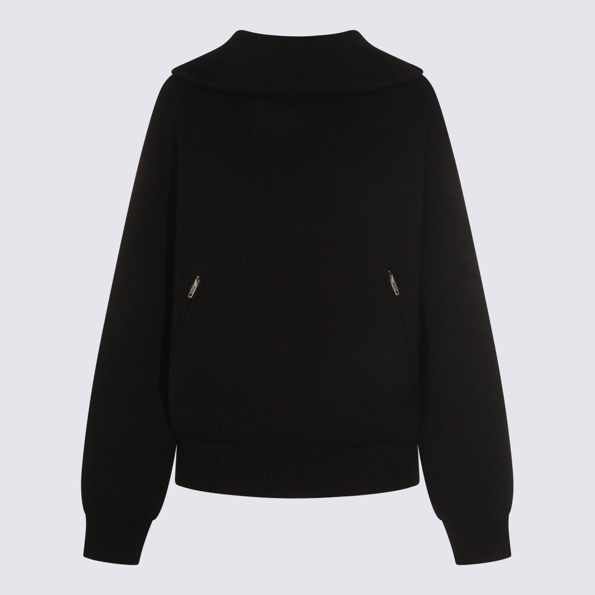 balenciaga sweaters black _100 % co - women