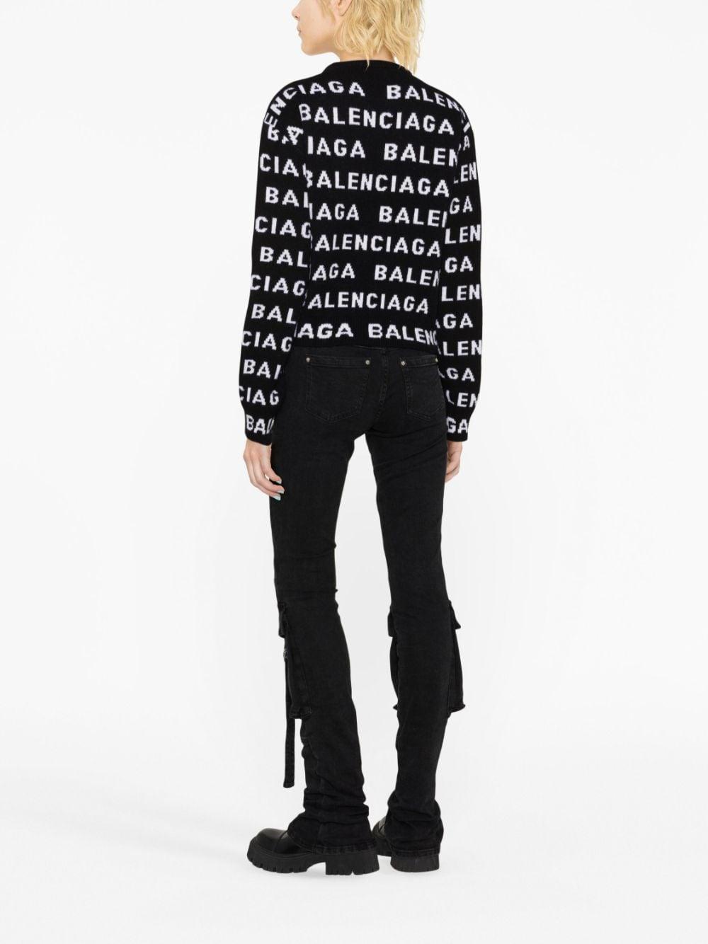 balenciaga sweaters black wool - women