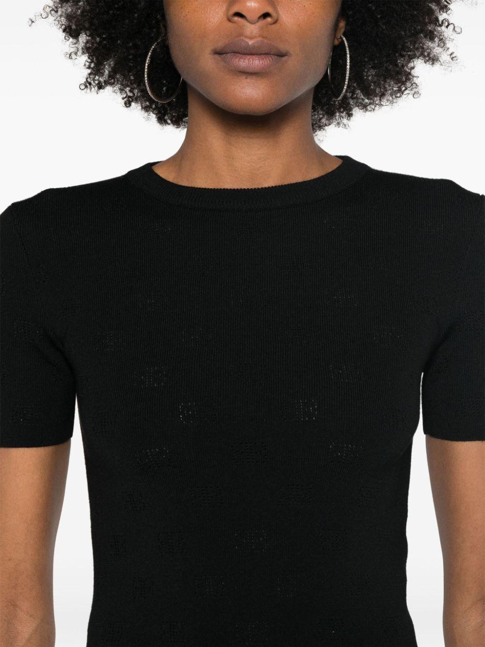 balenciaga sweaters black wool polyester - women