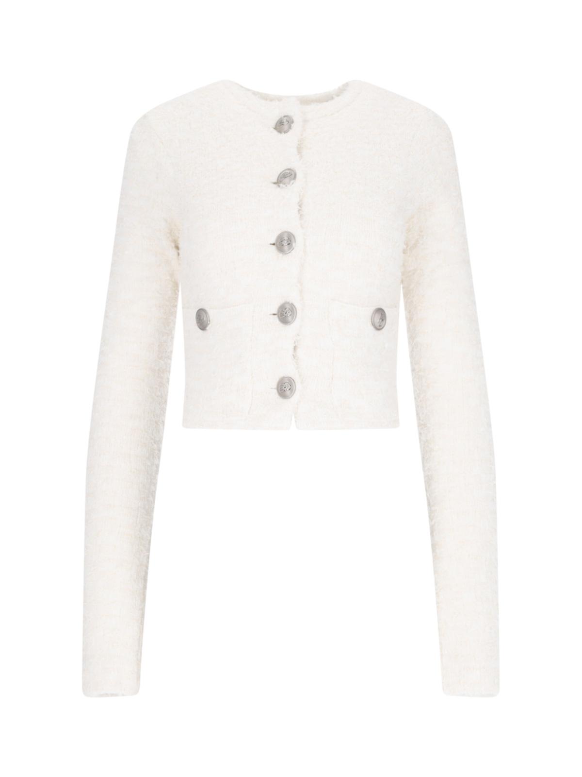 balenciaga sweaters white cotton - women