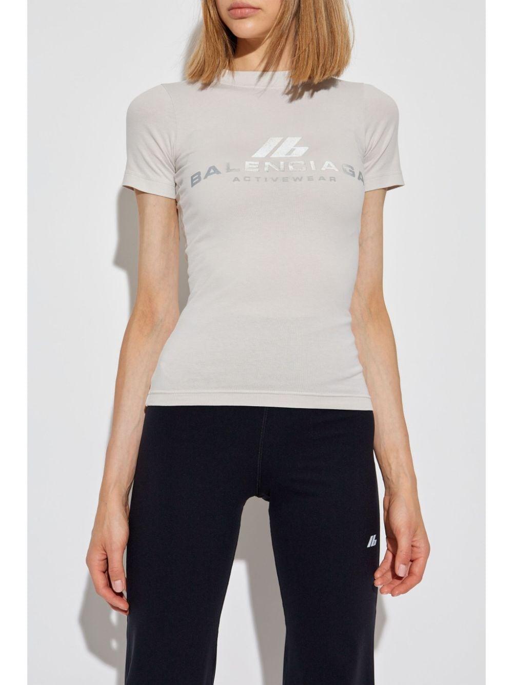balenciaga t-shirts and polos white cotton - women