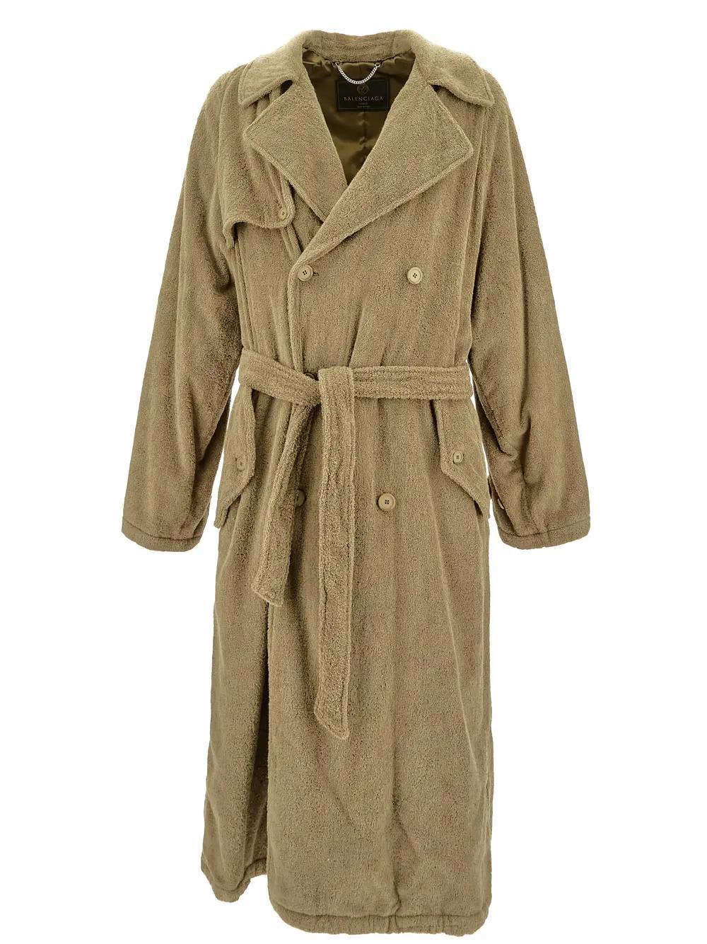 balenciaga towel trench