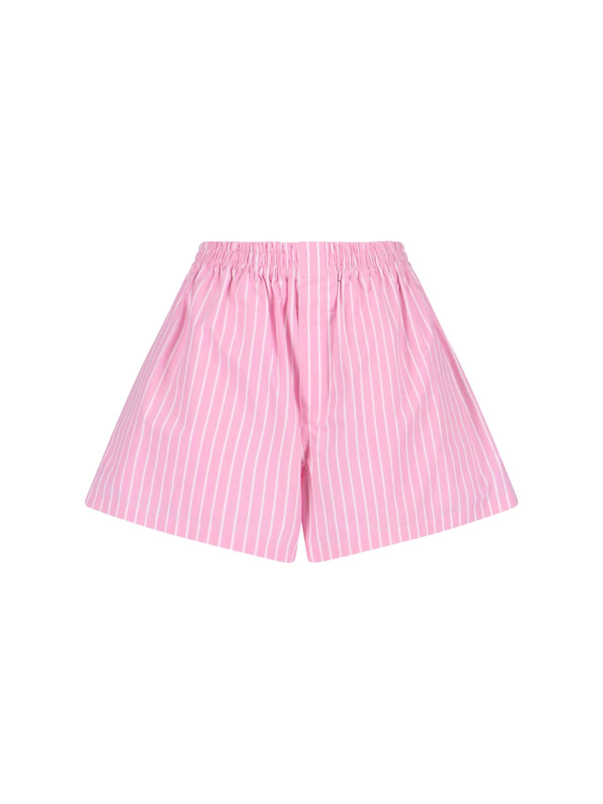 balenciaga trousers pink cotton - women