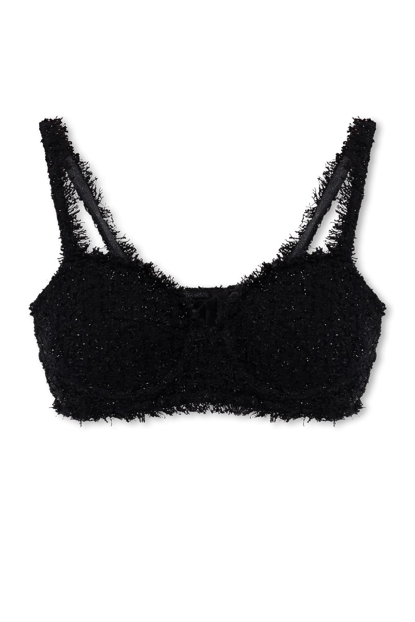 balenciaga tweed tank top