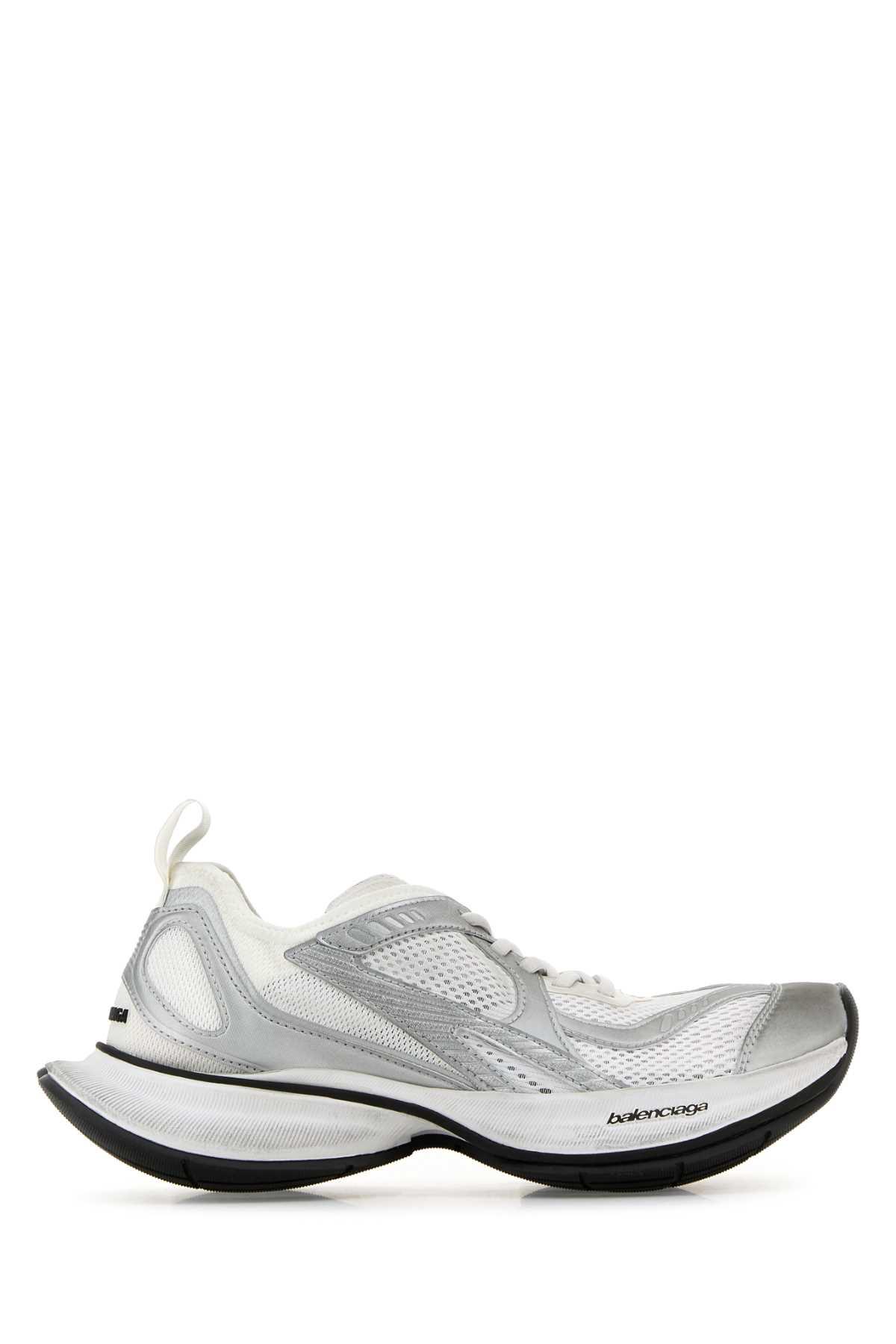 balenciaga two-tone mesh and fabric circuit sneakers