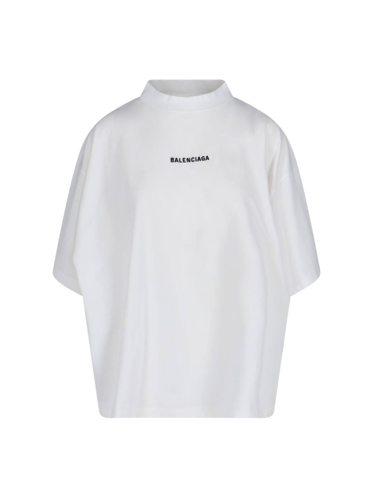 balenciaga white crewneck t-shirt