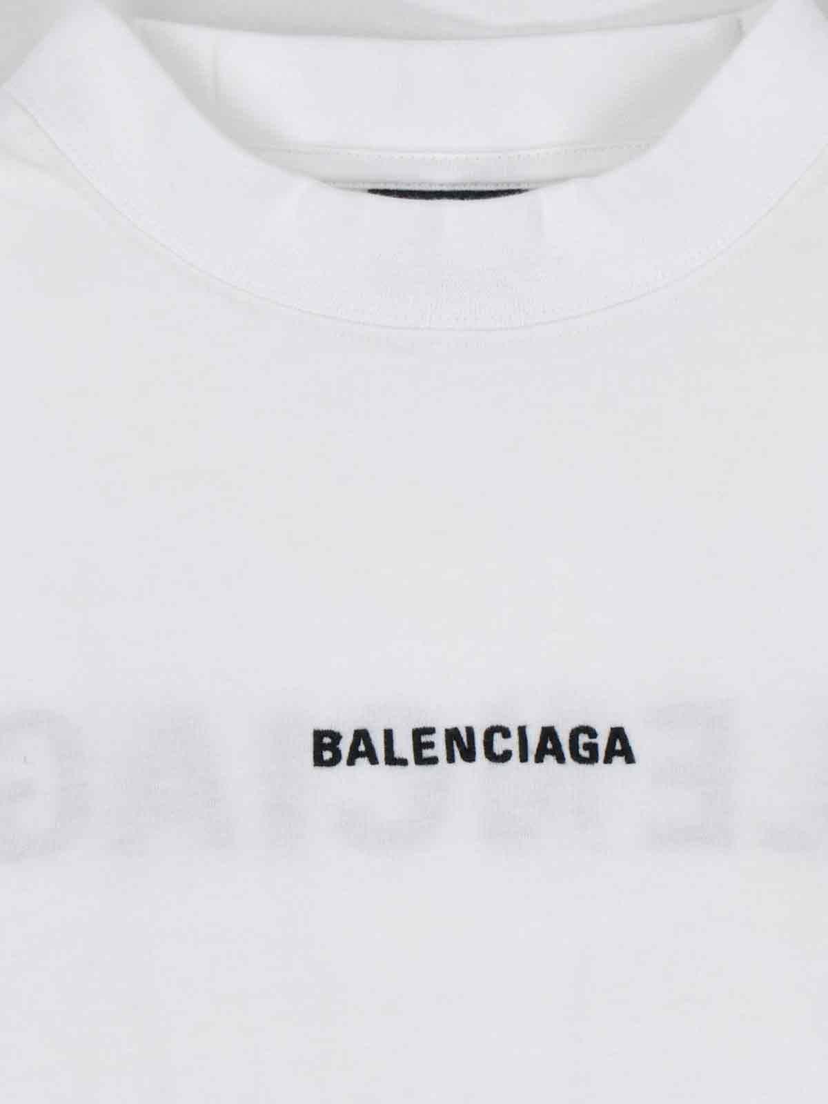 balenciaga white crewneck t-shirt