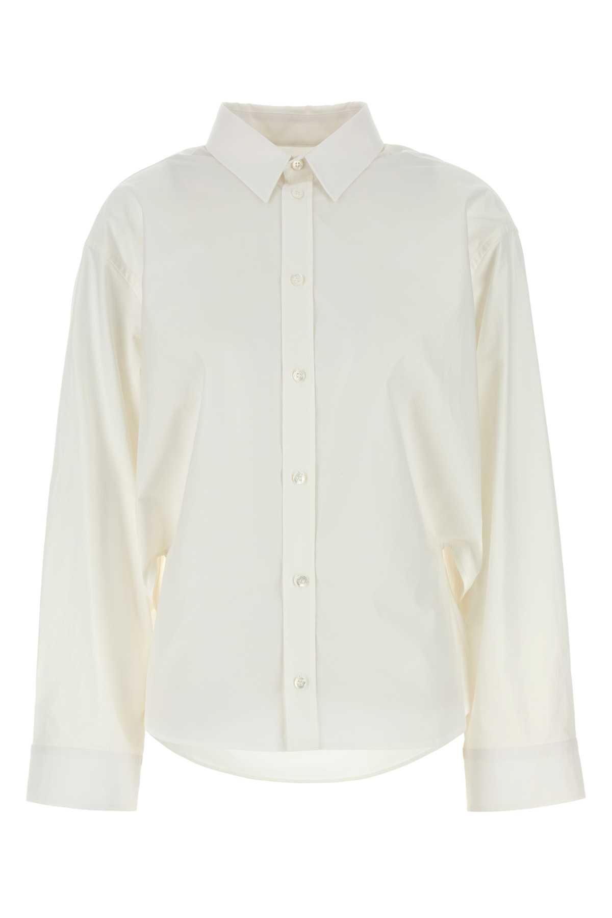 balenciaga white poplin shirt