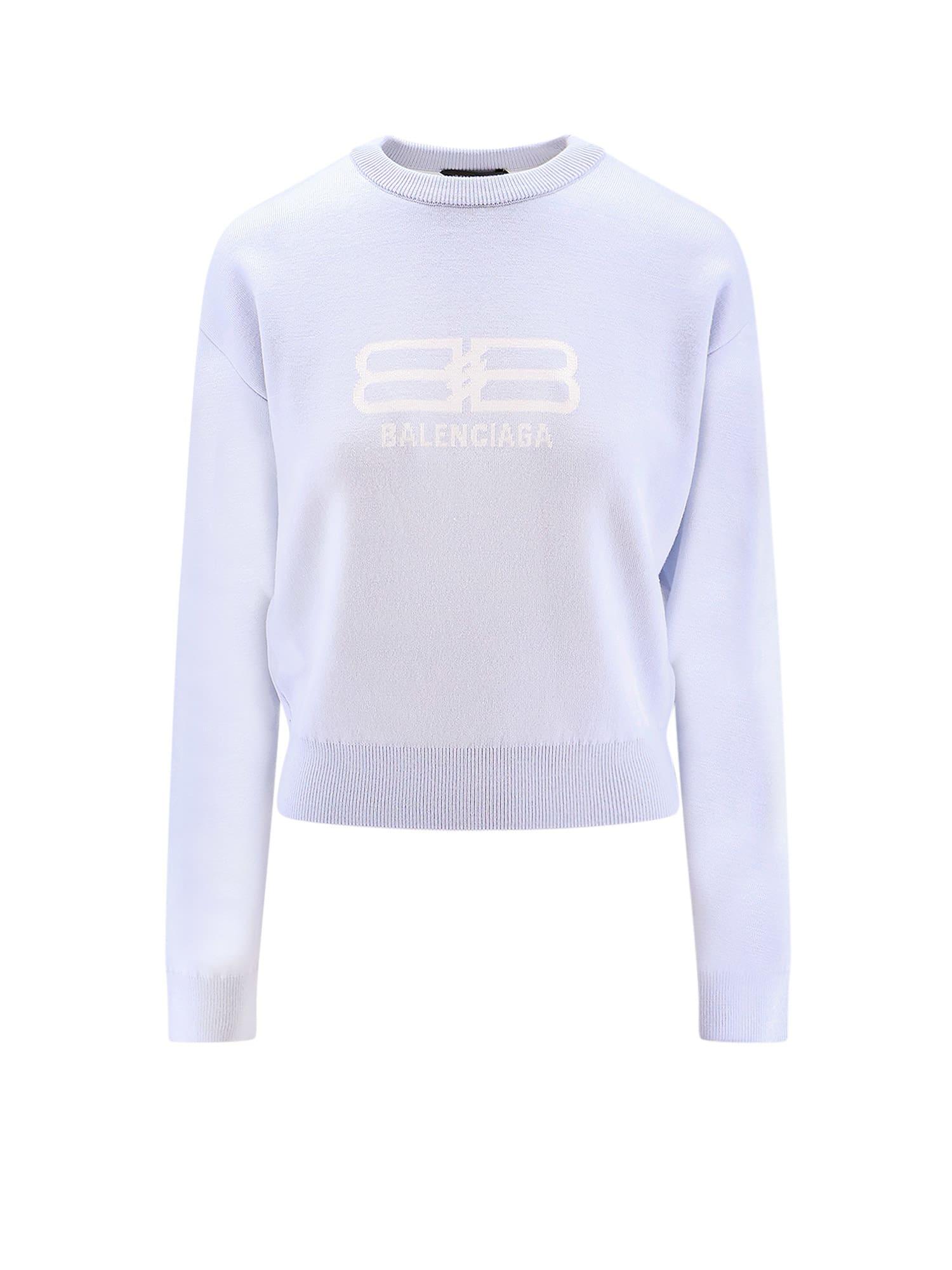 balenciaga wool and cotton blend sweater