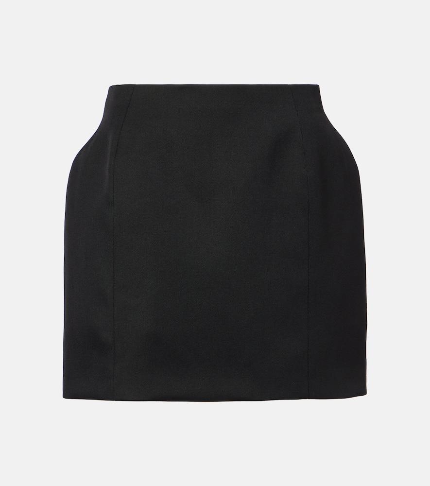 balenciaga wool gabardine miniskirt