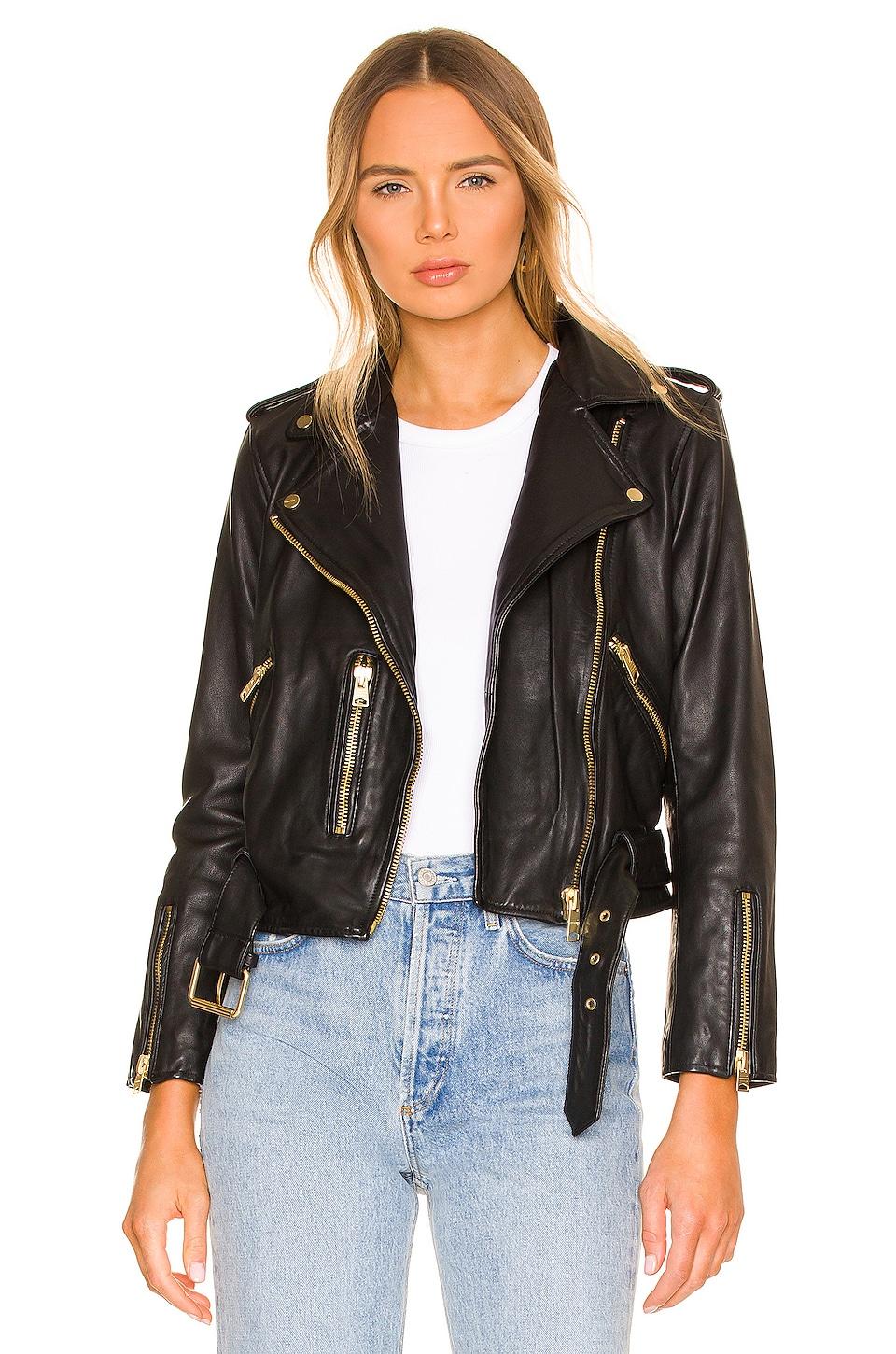 balfern gold biker jacket