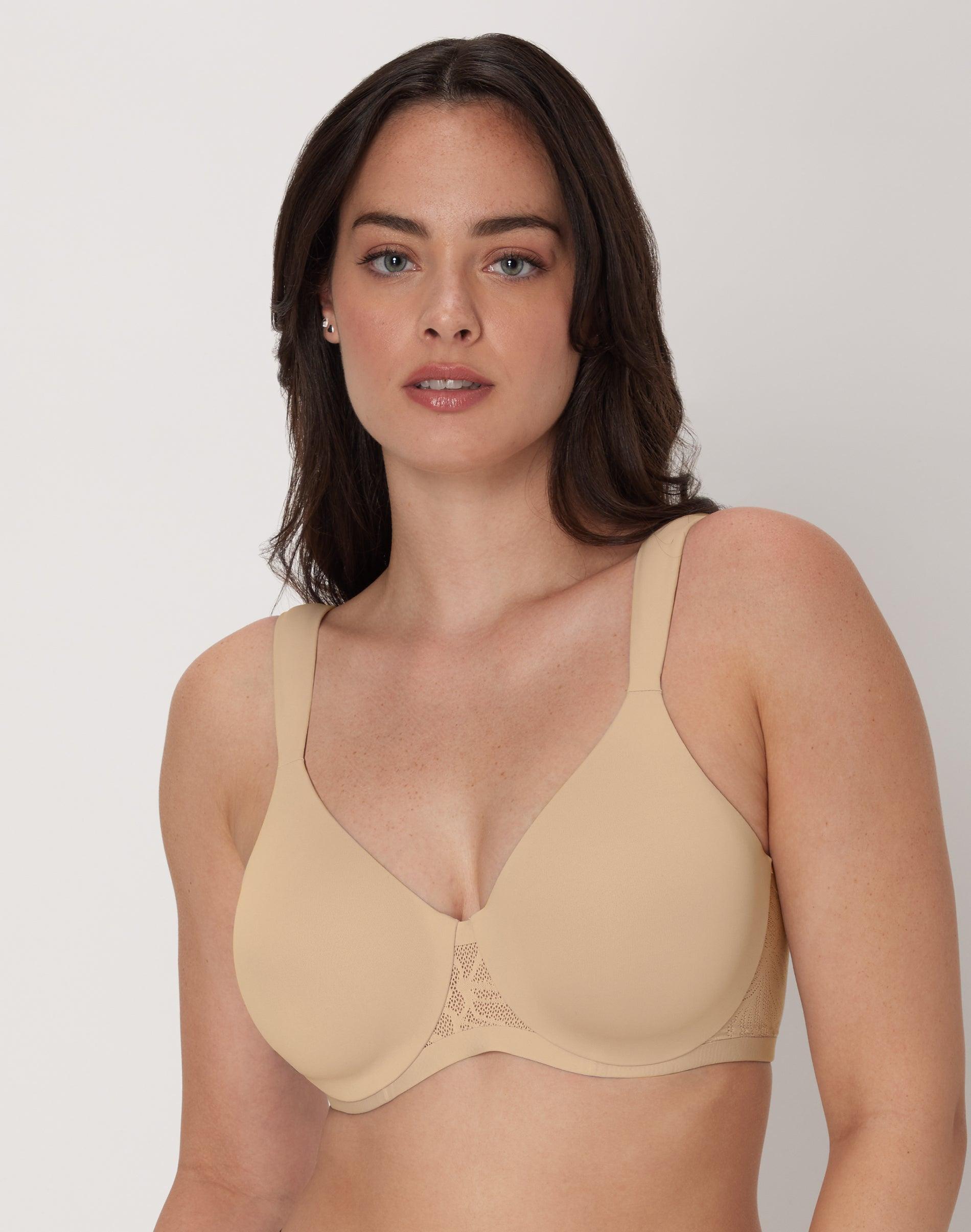 bali's coolest smoothing underwire t-shirt bra almond 36ddd