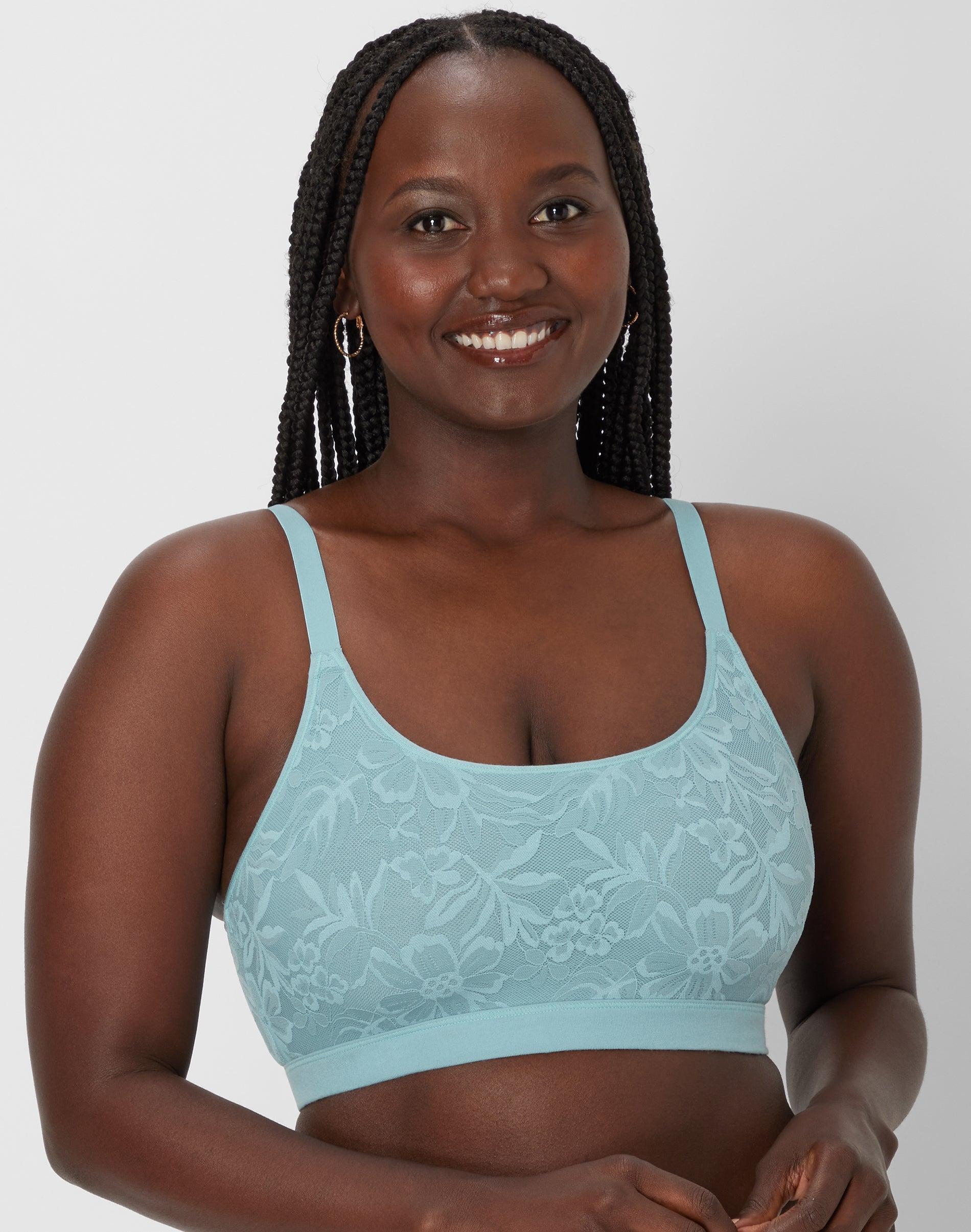 bali breathe cotton modal bralette blue patina s