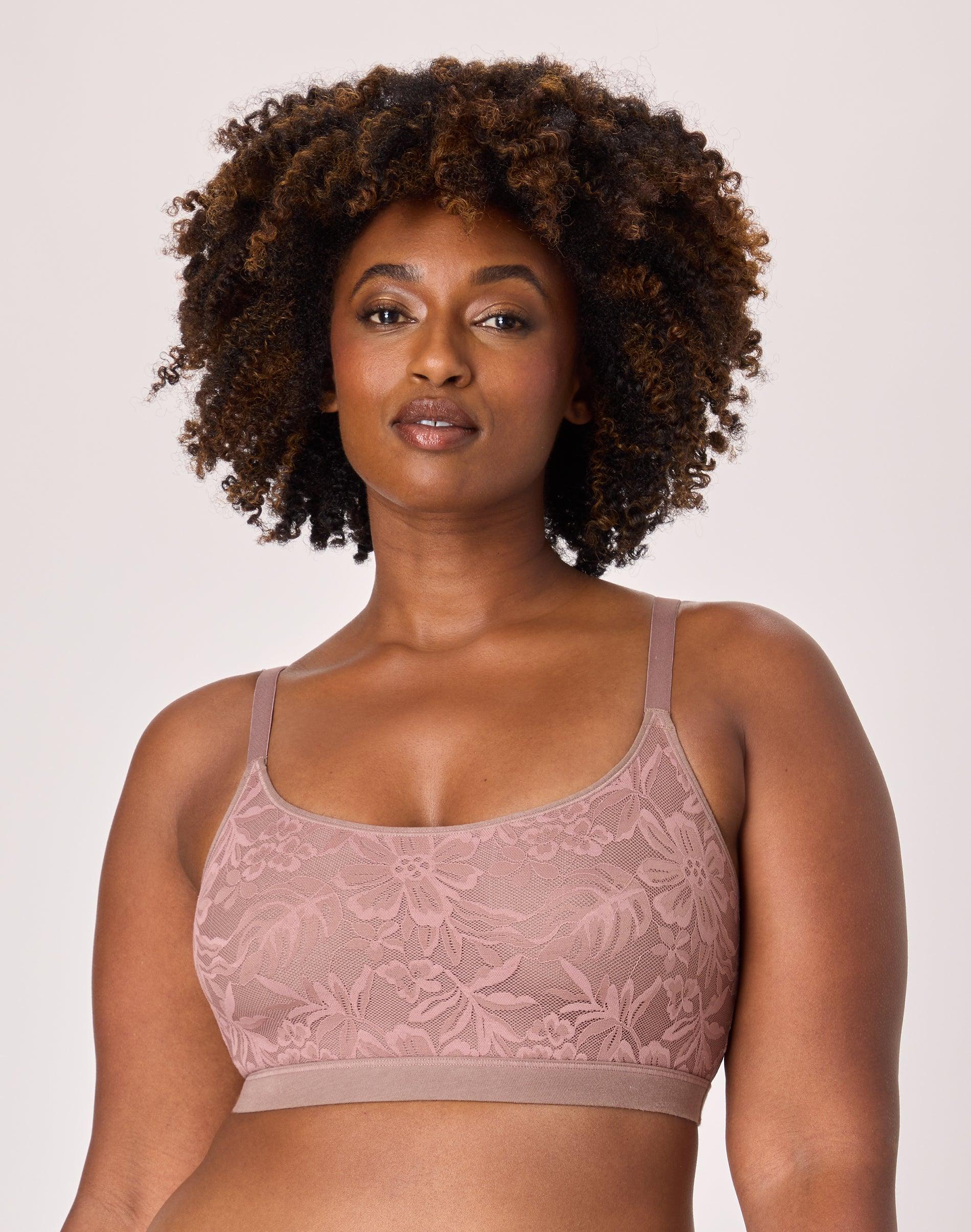 bali breathe cotton modal bralette mocha velvet s