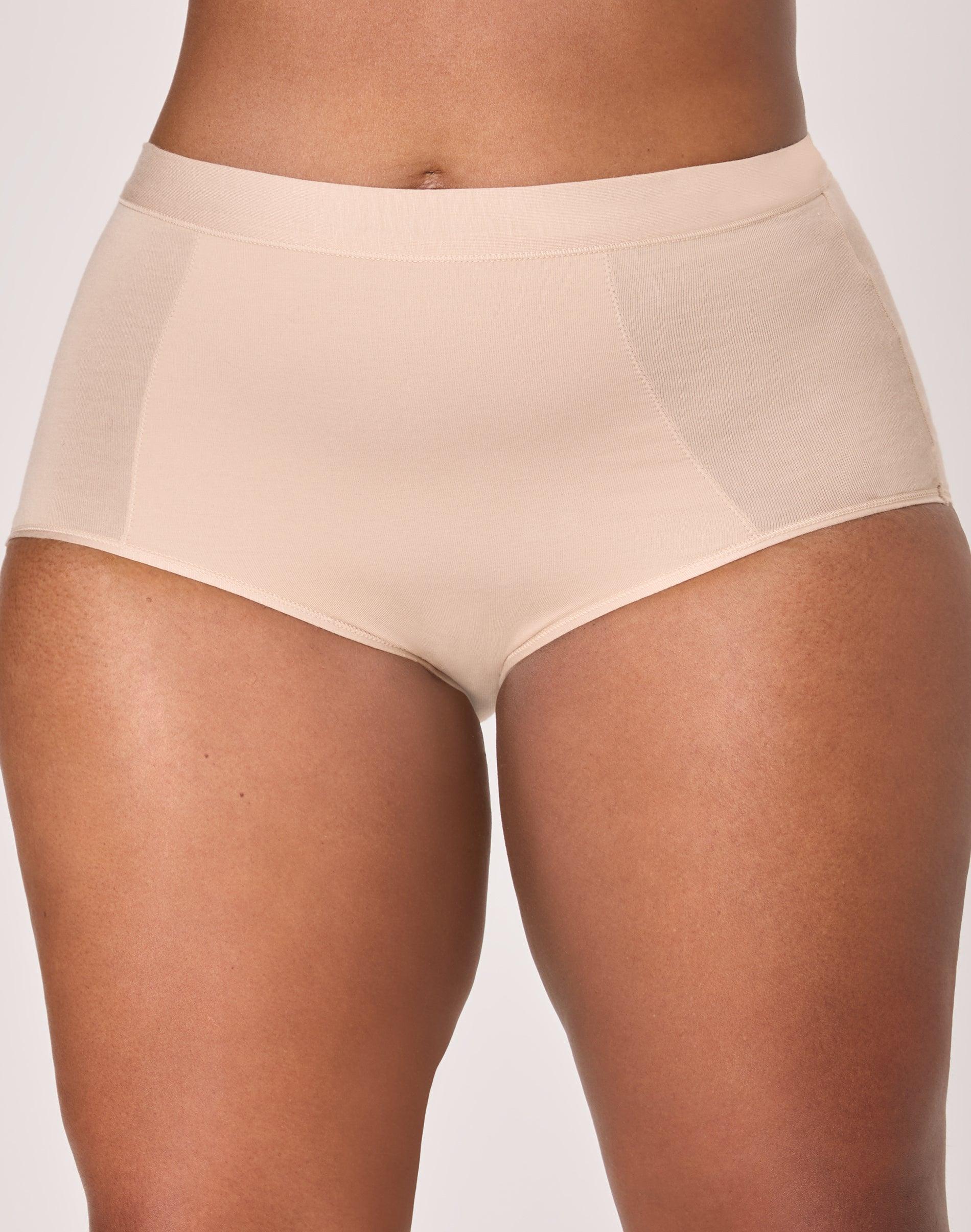 bali breathe high-waist tailored brief underwear almond s women's