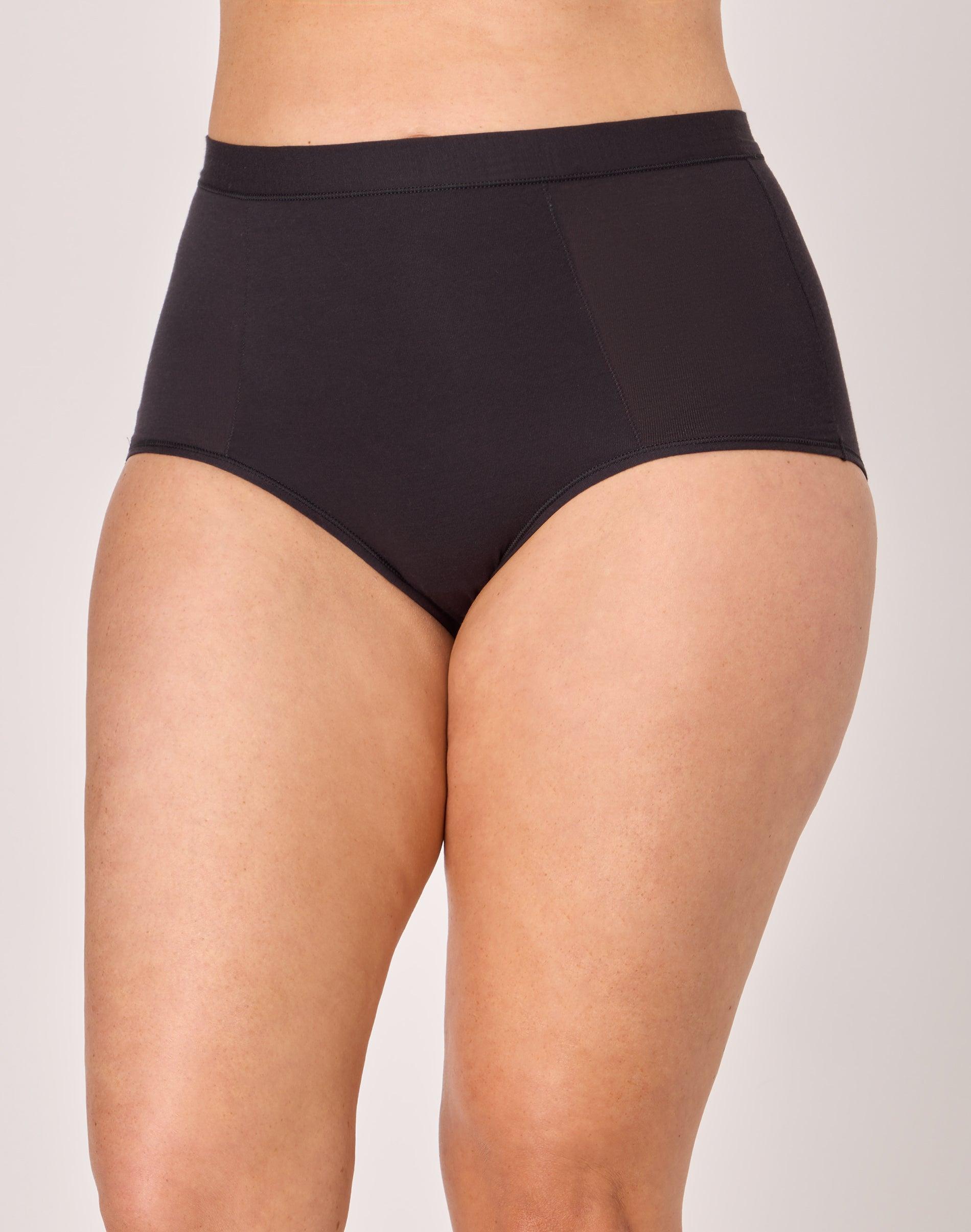 bali breathe high-waist tailored brief underwear black s women's